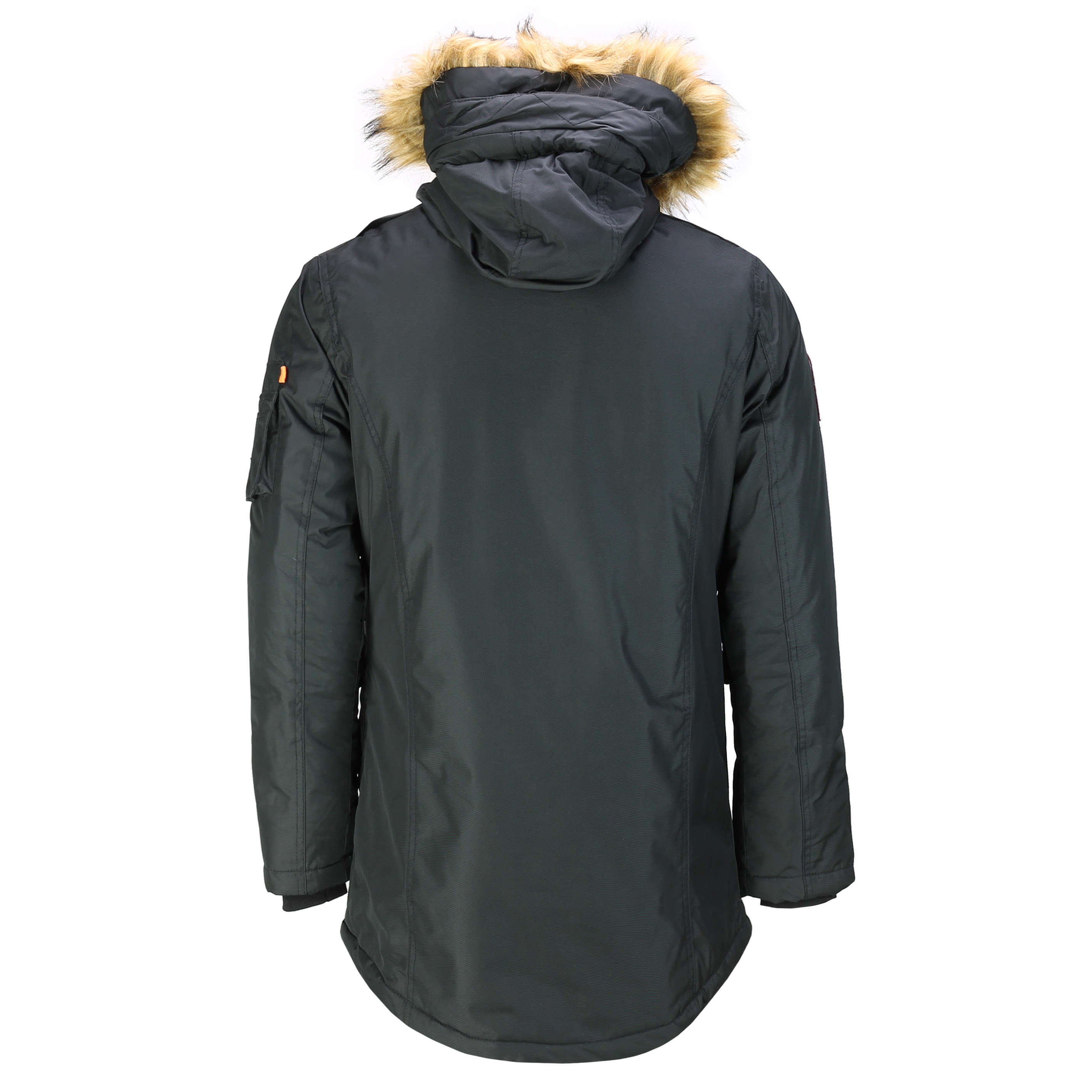 parka coat with fur trim